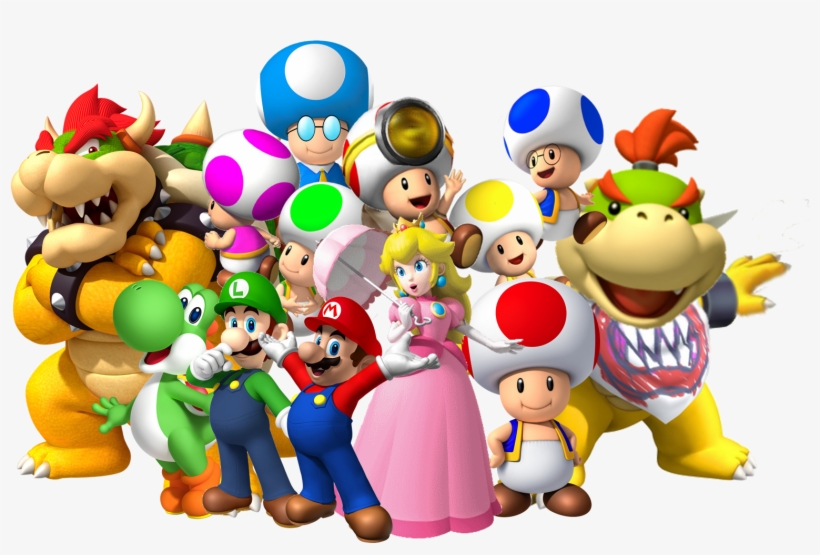 Group Png - Super Mario Characters Group - Free Transparent PNG ...