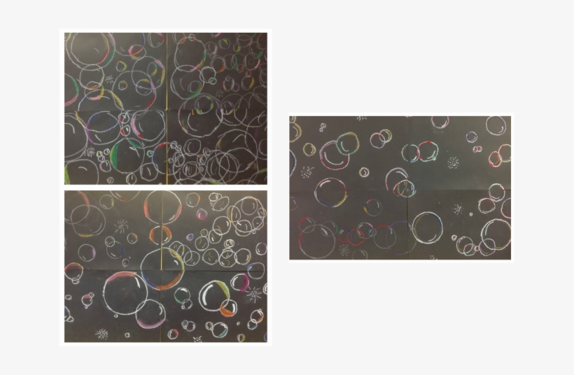 Using Oil Pastels The Students Added White Reflections - Motif, transparent png #2825086