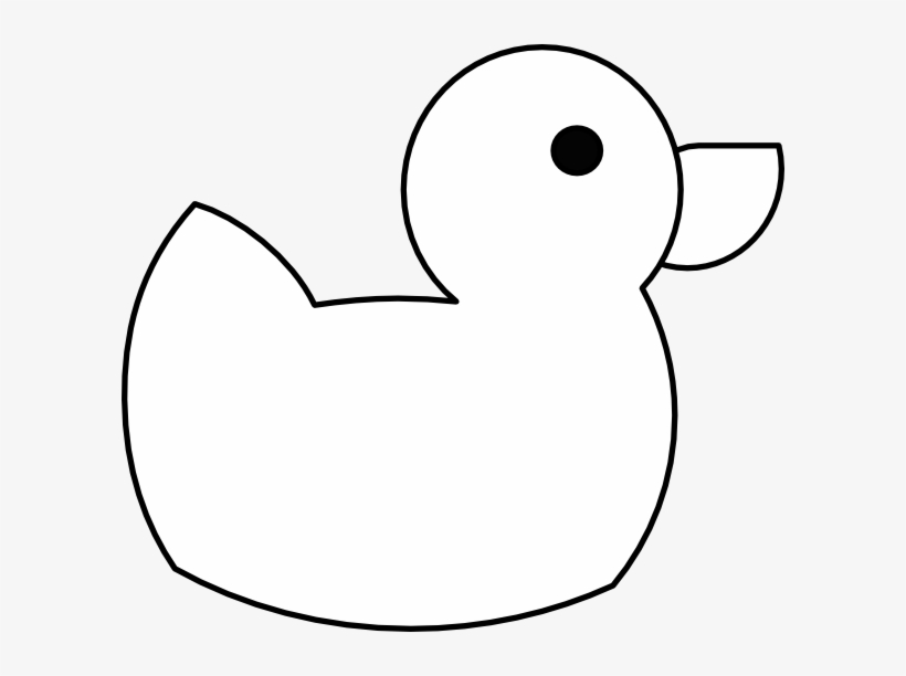 Small - Duck Cartoon Clipart Black And White Png, transparent png #2825225