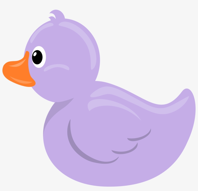 Rubber Duck Lavender - Purple Duck Clip Art, transparent png #2825416