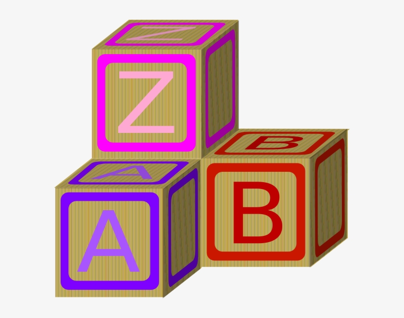 Baby Blocks Abc 2 Clip Art At Clker - Blocks Clipart Png, transparent png #2825625