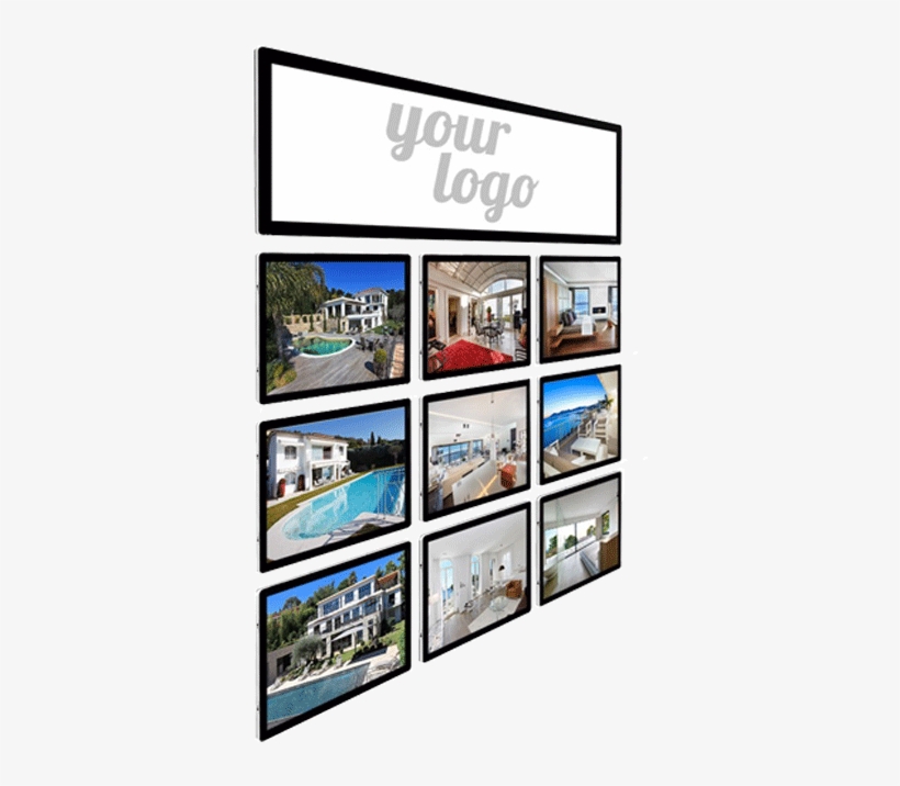 1 Banner Sign 9 A3 Led Displays Installation Vitrinemedia, transparent png #2826104