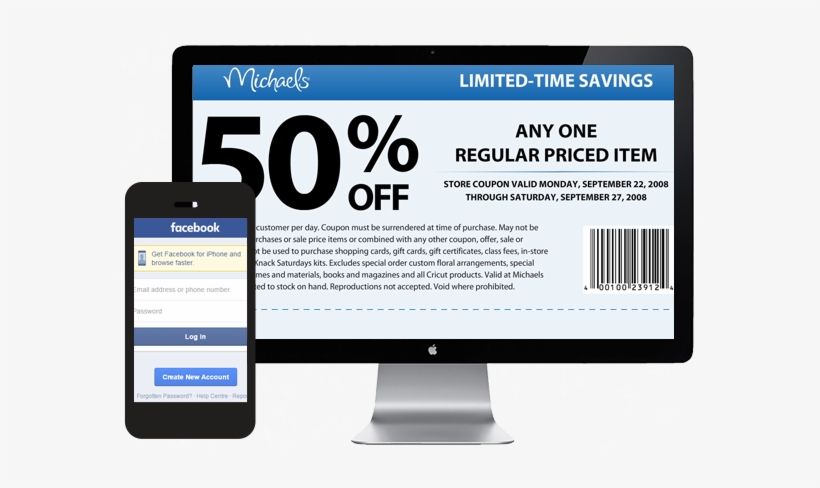 Deliver Special Offers Instantly Michaels Coupon Free Transparent Png Download Pngkey