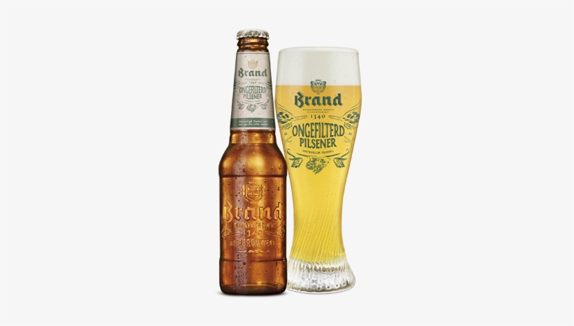 Brand Ongefilterd Fles En Glas - Brand Alcoholvrij Weizen 00, transparent png #2826355