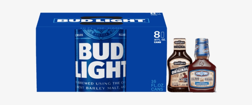 Bud Light Beer, 24 Pack, 16 Fl Oz, transparent png #2826403