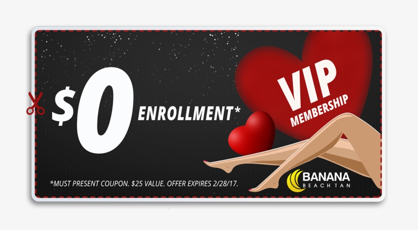 Banana Beach Tan Valentine's Day Special Offer - Valentine Tanning Specials, transparent png #2826461