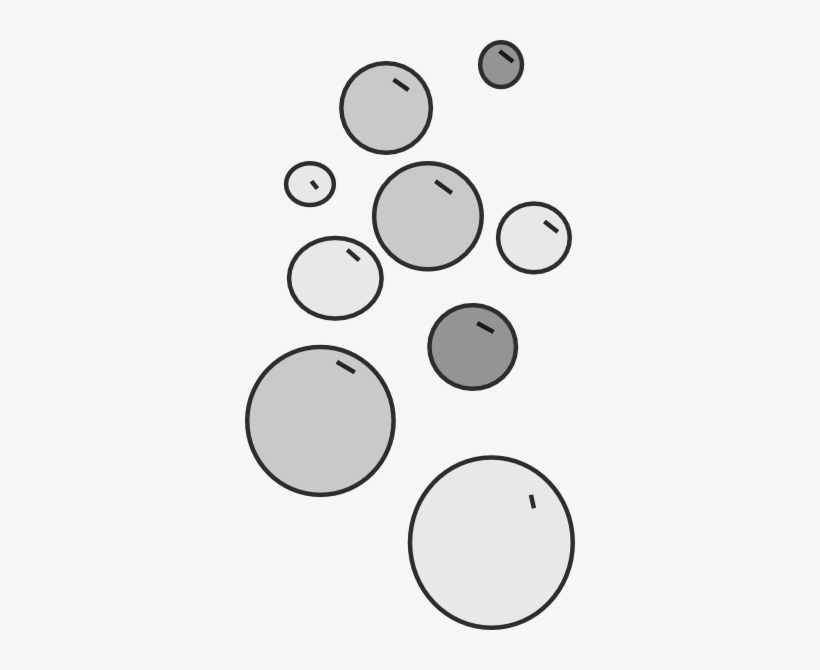 How To Set Use Bubbles Grey Svg Vector - Bubble Black And White Clipart Png, transparent png #2826786