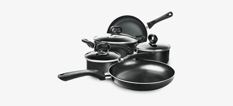 Pots And Pans - Ecolution 8-piece Non-stick Cookware Set, Features, transparent png #2826970