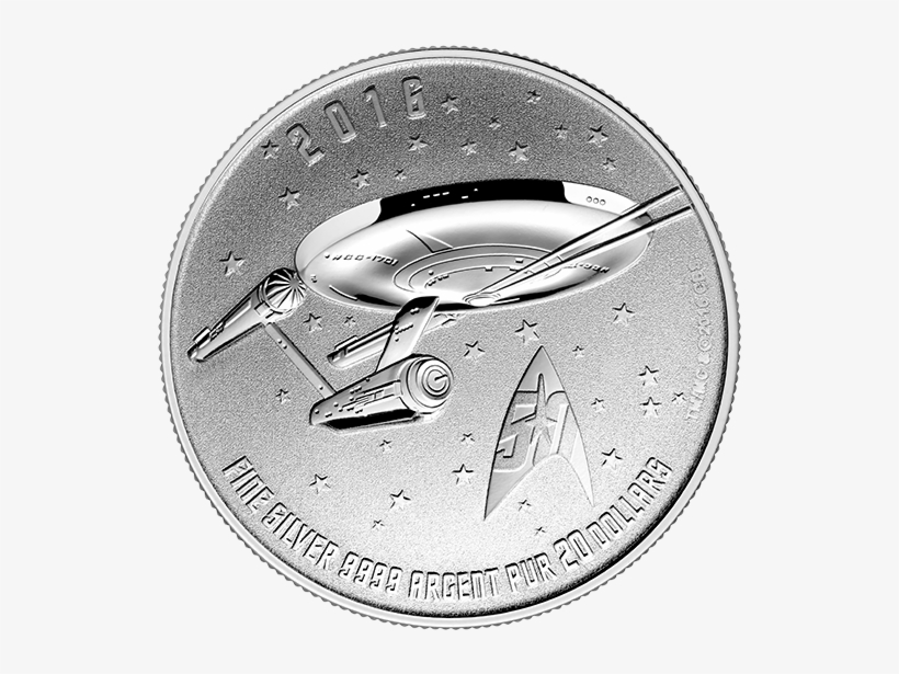 Star Trek 50th Anniversary Coin, transparent png #2826995