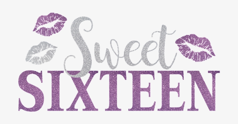 Sweet, Sixteen, Sweet-sixteen, Birthday, Party, Girl - Sweet 16 Png, transparent png #2827291