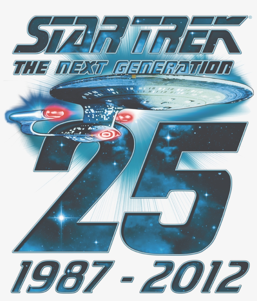 Star Trek Enterprise 25 Youth Hoodie - Star Trek The Next Generation Logo, transparent png #2827345