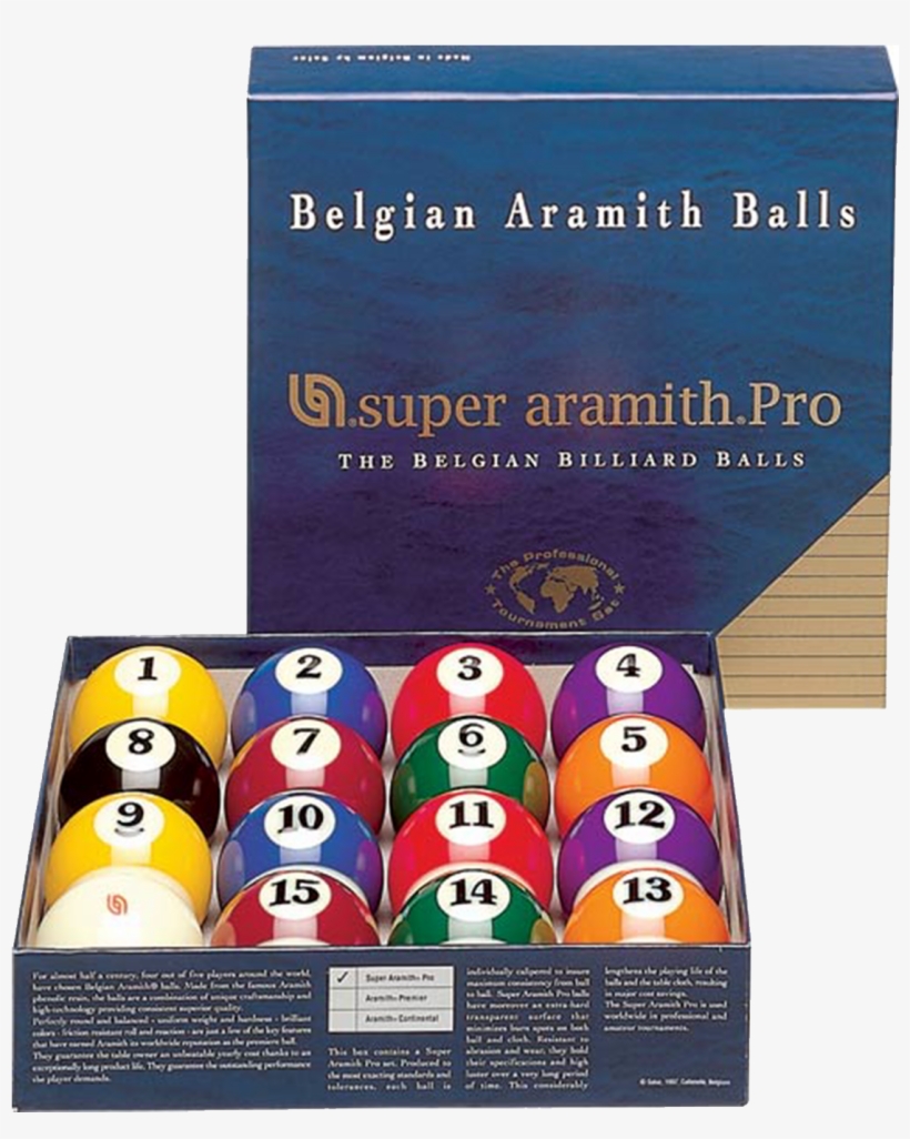 Aramith Super Pro Pool Ball - Super Aramith Pro Cup Pool Balls, transparent png #2827920