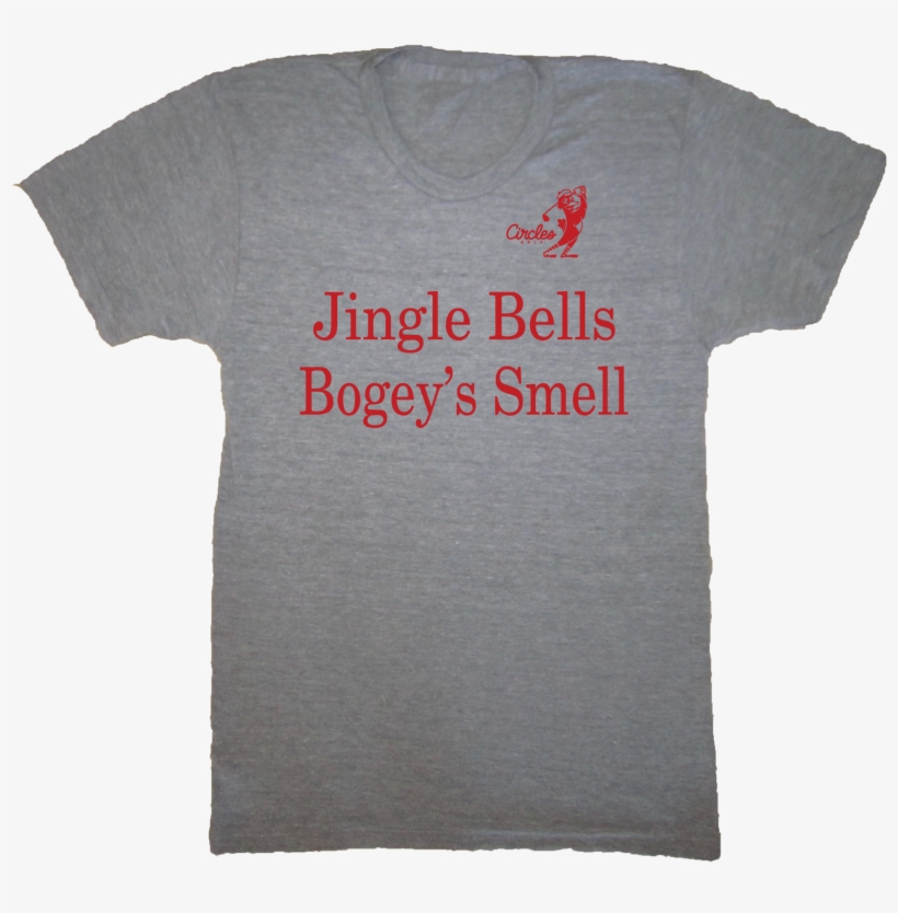 Jingle Bells Bogey's Smell Christmas Golf T-shirt - Tee, transparent png #2827995