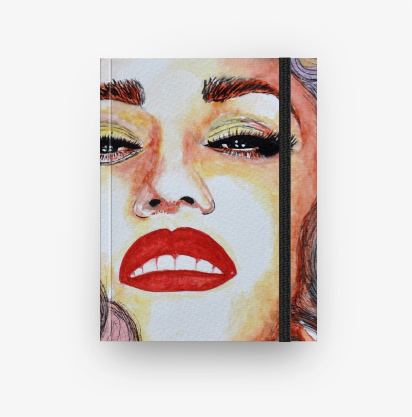 Caderno Gwen Stefani Em Aquarela De Margarete Bomna - Modern Art, transparent png #2828214