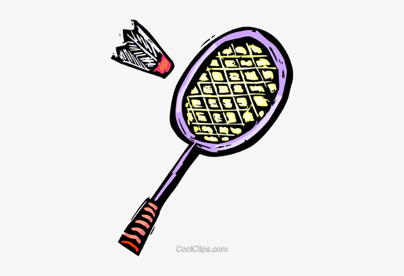 Badminton Racket And Birdie Royalty Free Vector Clip - Sports Equipment Clip Art, transparent png #2828583