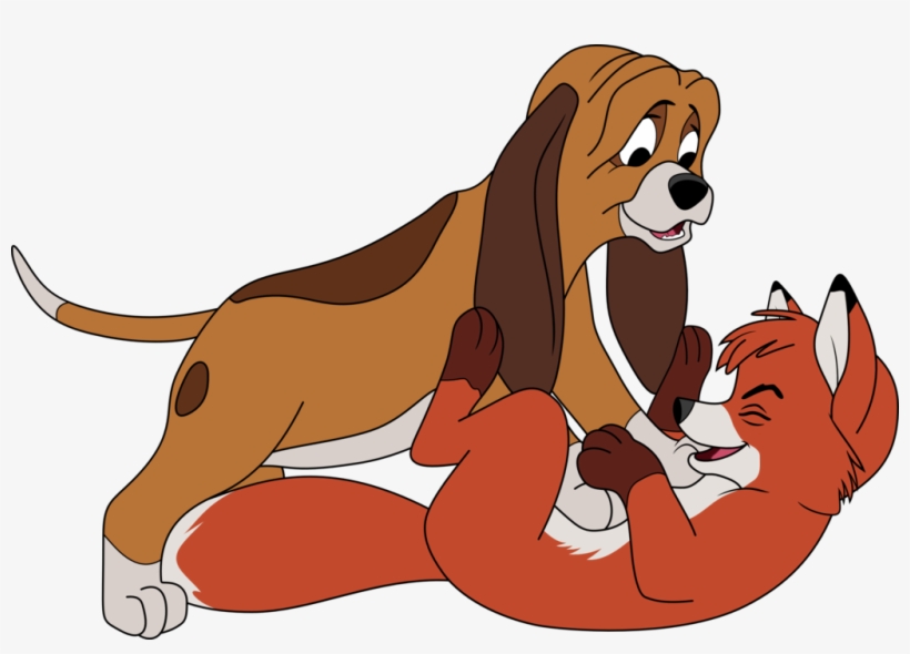 The Fox And The Hound By Jackspade2012-d6xbsol - Fox And The Hound Sticker, transparent png #2828712