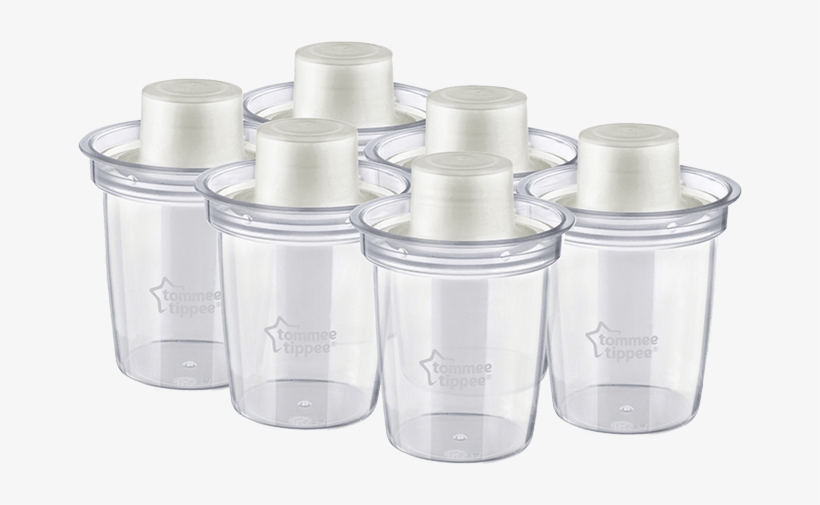 Milk Powder Dispensers Group Product Shot - Tommee Tippee Milk Powder Dispenser - Pack Of 6, transparent png #2829247