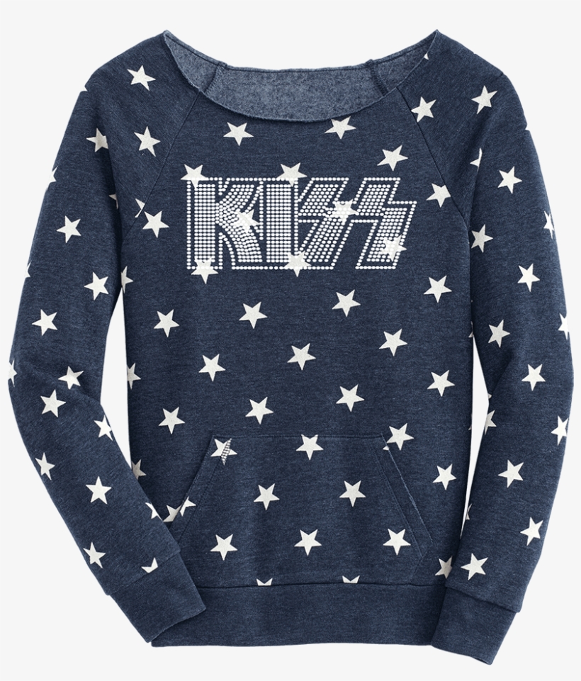 Bling Patriotic Stars Slouchy Fleece - Kiss Bling Patriotic Stars Slouchy Fleece, transparent png #2829752