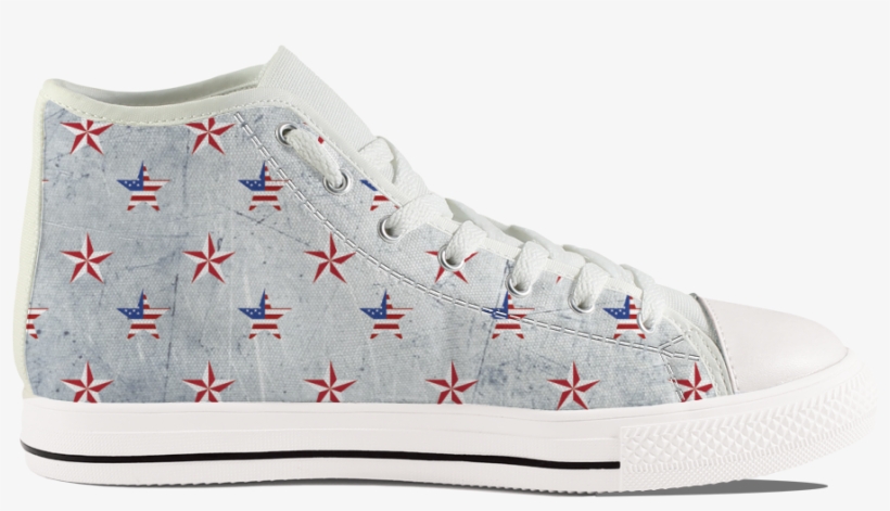 Patriotic Stars - Mens Hightop - Skate Shoe, transparent png #2830168
