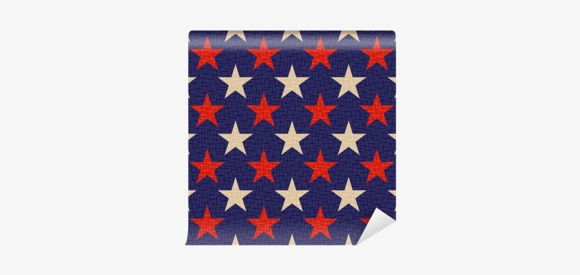 Seamless Patriotic Stars Background Wall Mural • Pixers® - Dixie All Stars, transparent png #2830175