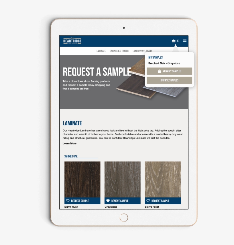 Request A Sample Made Easy - Mobile Device, transparent png #2830296