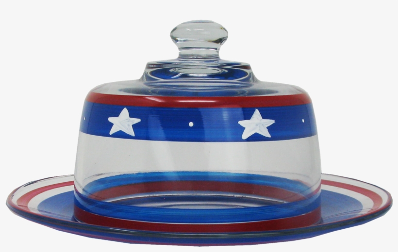 Stars & Stripes Cheese Dome/plate Patriotic Collection - Holiday, transparent png #2830298