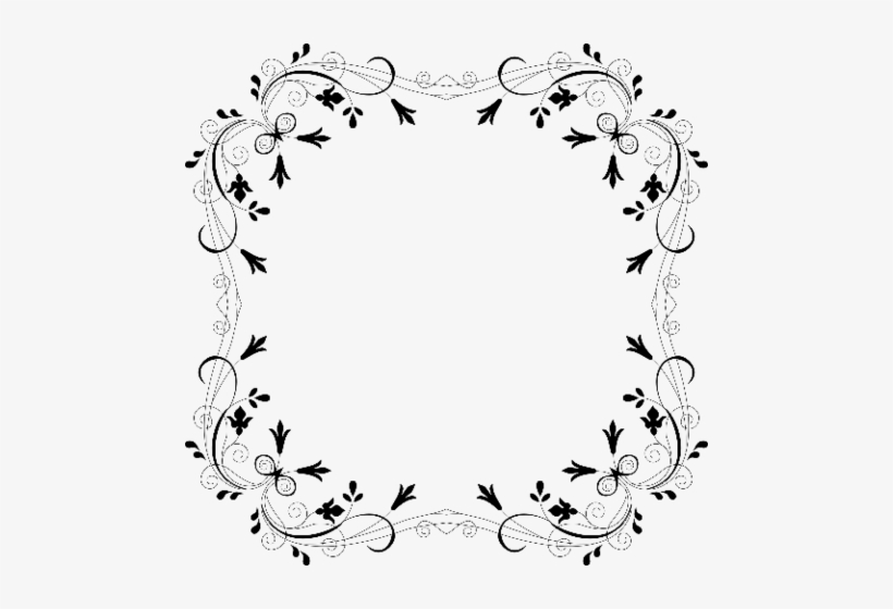Click To See Printable Version Of Floral Border Paper - Border Png Clipart Frames, transparent png #2830485