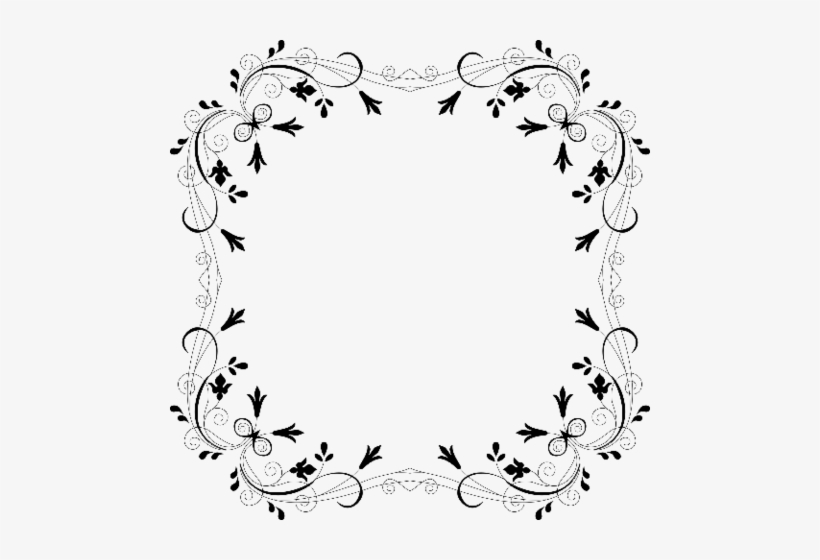 Click To See Printable Version Of Floral Border Paper - Border Png Clipart Frames, transparent png #2830485