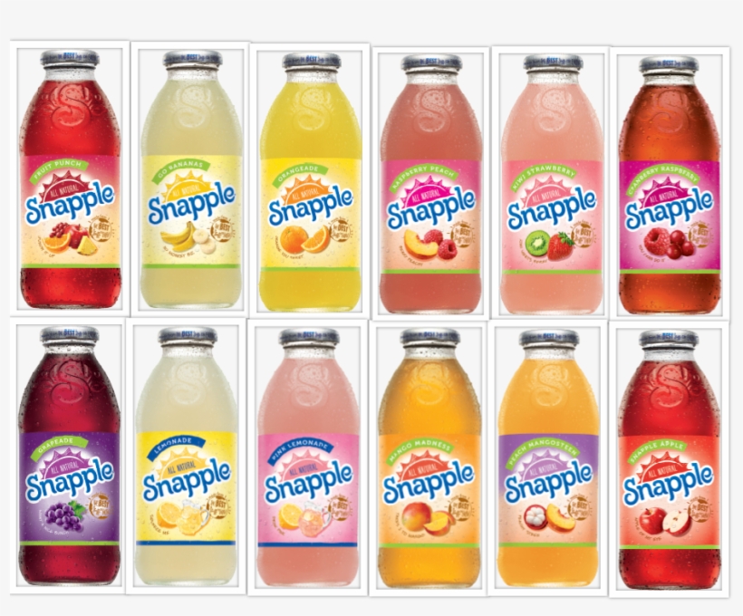 "snapple Juice Drinks Variety Pack 12 - Snapple Juice Drink, Mango Madness - 16 Fl Oz Bottle, transparent png #2830780