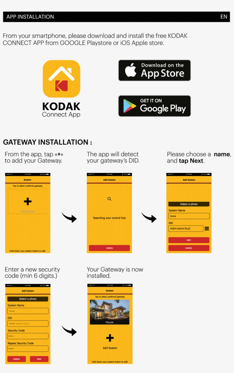 Kodak Alarm Security Sa101 - Watchfree Hdtv Dvb50 Watchfree Amplified High Definition, transparent png #2830867
