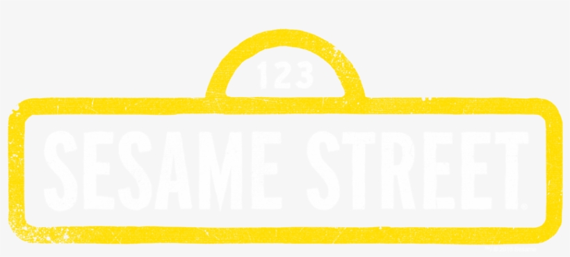 Sesame Street Rough Logo Juniors T-shirt, transparent png #2830981