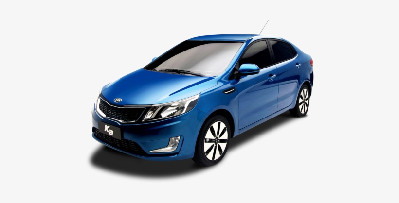 Blue Kia K2 Car Png Image - Kia K2, transparent png #2831001