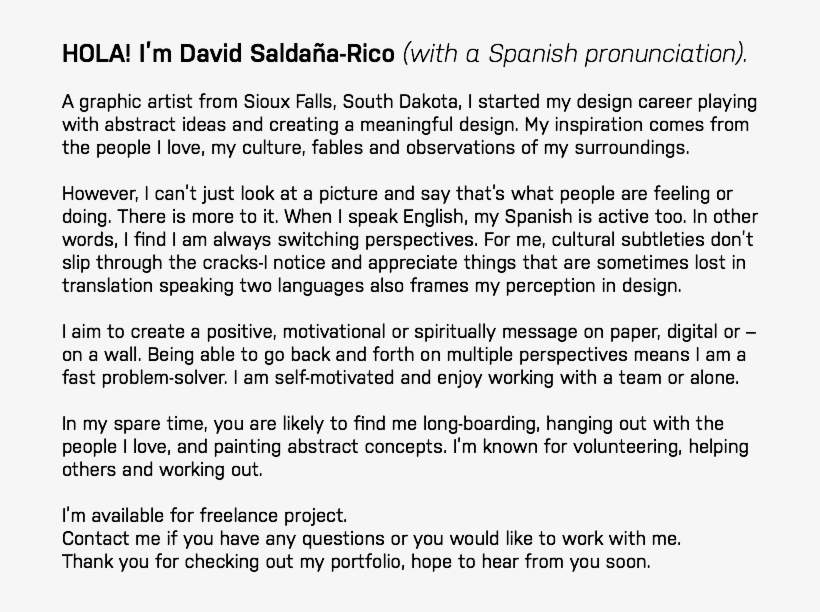 Hola I'm David Saldaña-rico - Document, transparent png #2831476