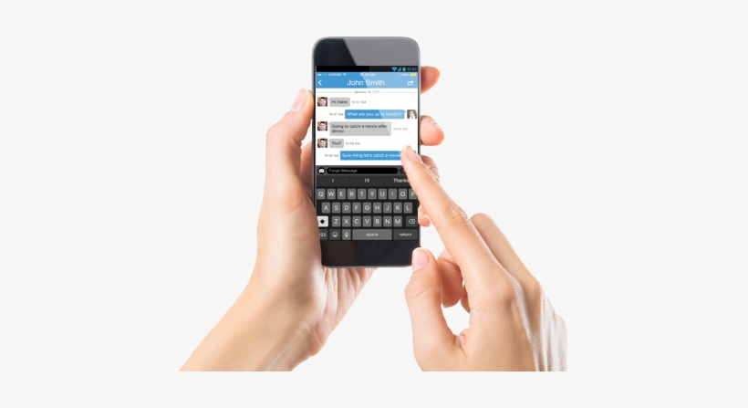 All Incoming Text Messages Are Free - Typing On Mobile Phone, transparent png #2831952