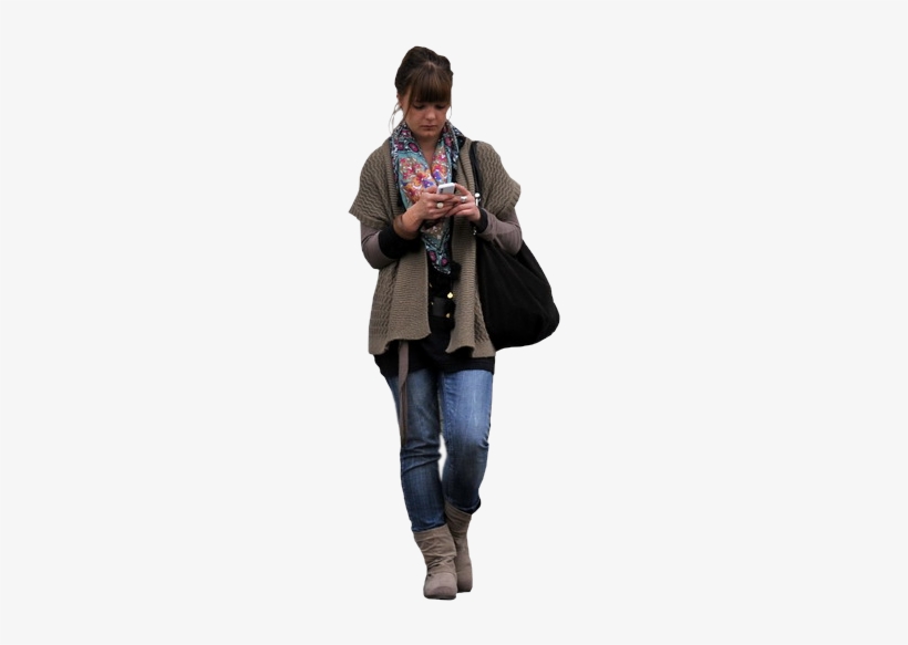 Woman Texting - Png Human For Photoshop, transparent png #2832335