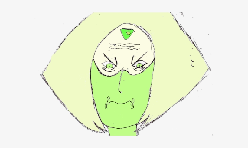 Peridot Angry Face / Maybe It's Useful - Facial Expression, transparent png #2832583