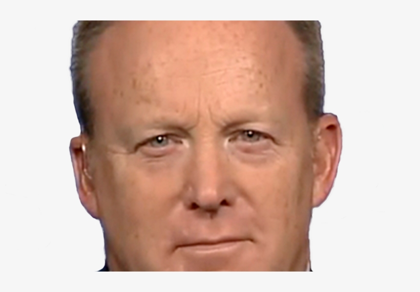 Someone Make Big Head Small Face Meme Of Sean Spicer - Close-up, transparent png #2832790