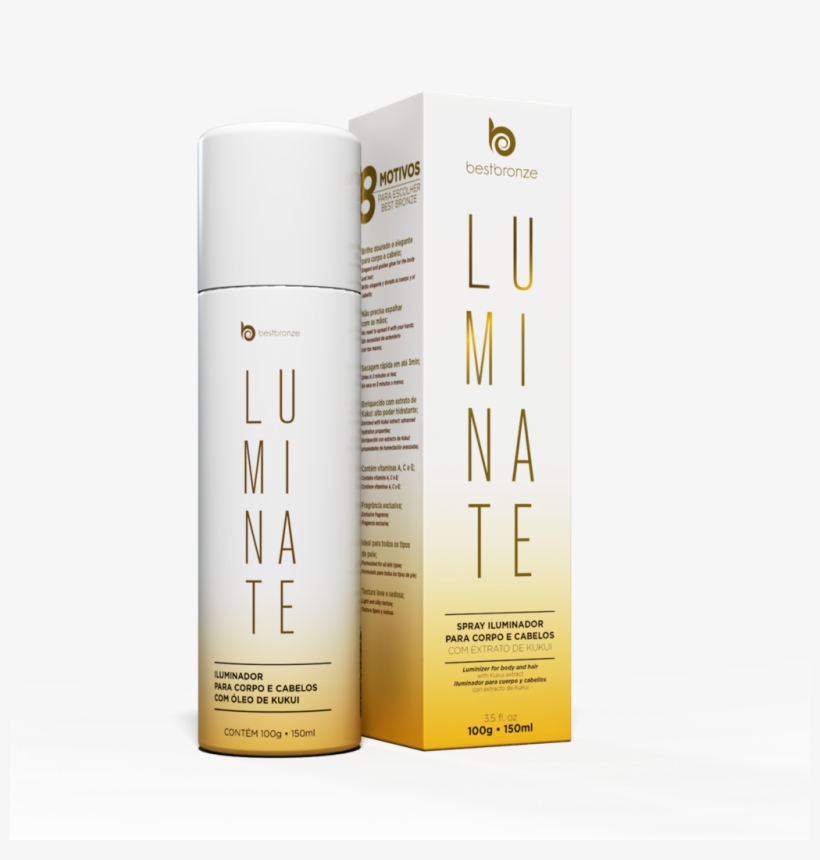 Luminate Sexy Body Shimmer Spray 150 Ml - Luminate Best Bronze, transparent png #2833151