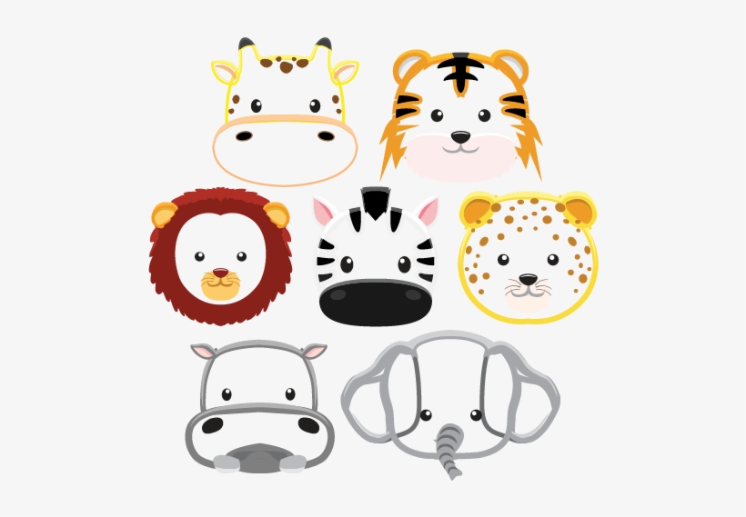 Baby Safari Animals - Decal, transparent png #2833662