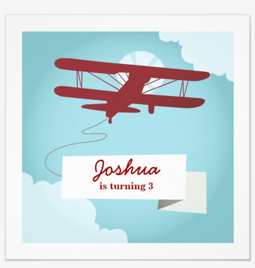 Vintage Airplane Png - Vintage Airplane Invitation Template, transparent png #2834220