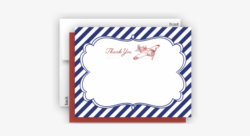 Vintage Airplane Ii Thank You Cards Note Card Stationery - Fazer Marianne Chocolate Filled Mint Candies, transparent png #2834483