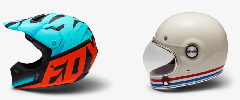 New And Vintage Style Helmets - Motorcycle Helmet, transparent png #2835253