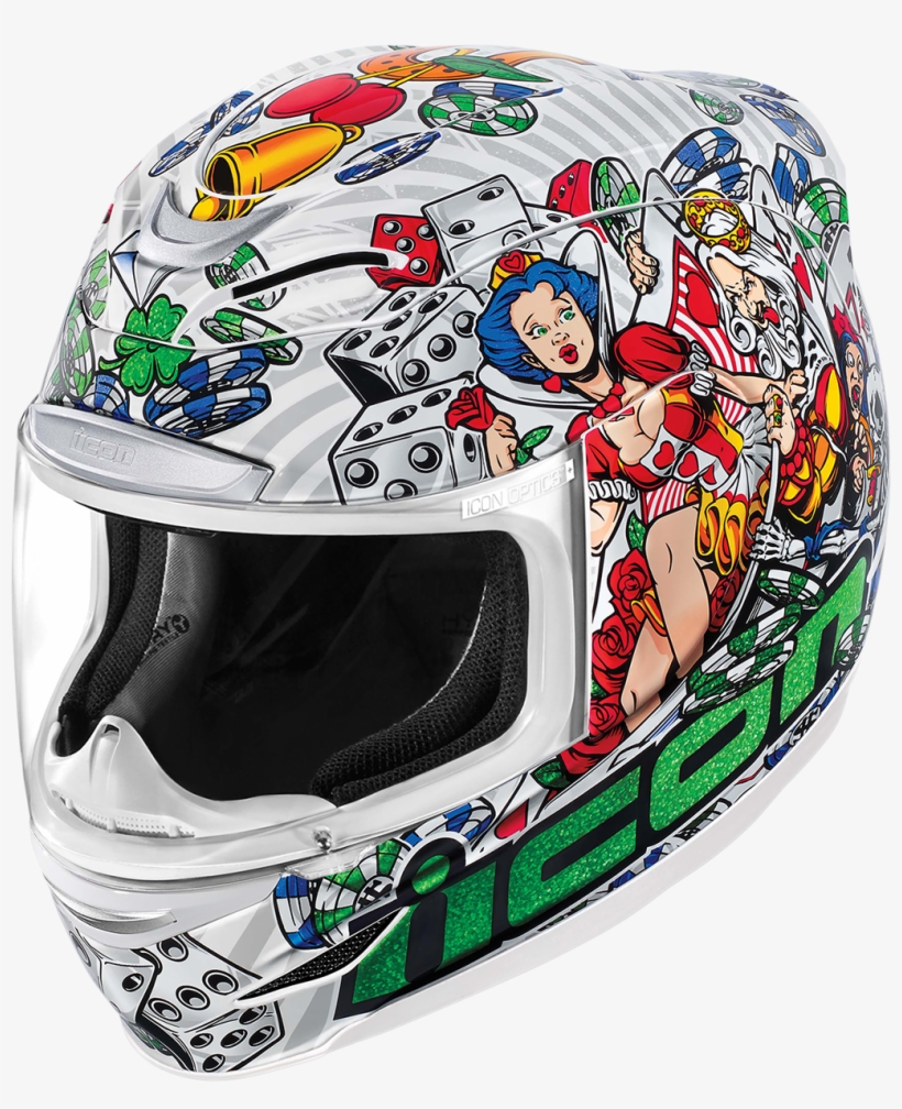 Icon Airmada Lucky Lid Full Face Shield Motorcycle - Icon Lucky Lid 2, transparent png #2835541