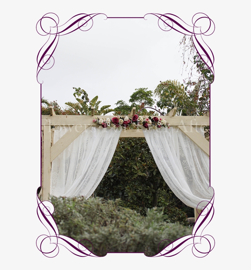 Carmen 1mt Straight Arbor / Arch / Table Runner Garland - Flowers For Ever After, transparent png #2835710