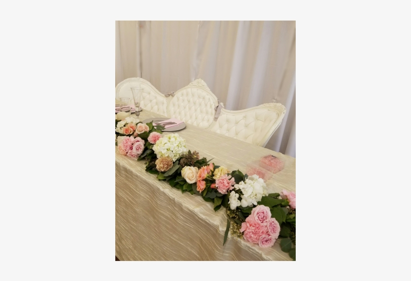 Headtable Garland With Flowers - Dibella Flowers & Gifts, transparent png #2835732