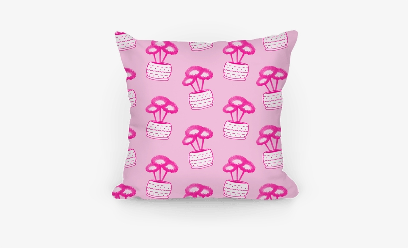 Pink Daisy Pattern Pillow - Pillow, transparent png #2836443
