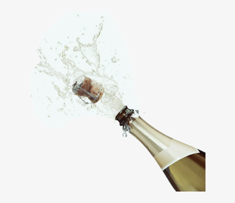Scpartyitems Partyitems Champagne Pop Cork Toast - Botella De Champagne Abierta Png, transparent png #2836501