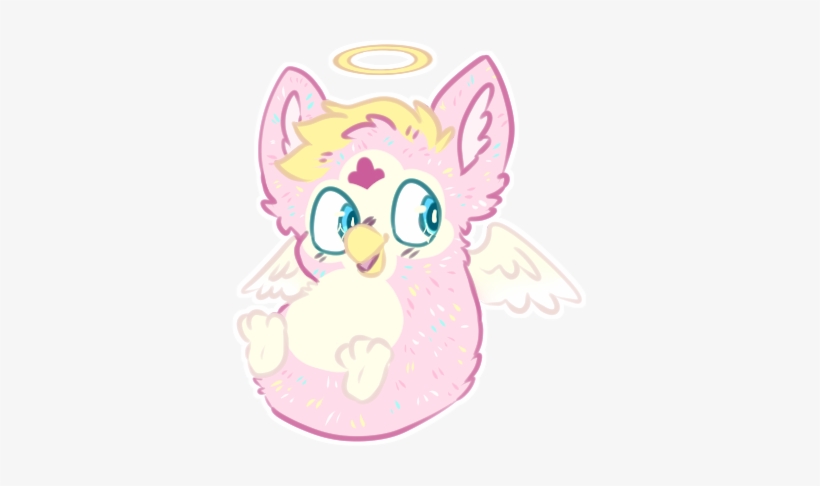 Doodled My Furbysona Hes Like A Mix Between A Peachy - Cartoon, transparent png #2836601
