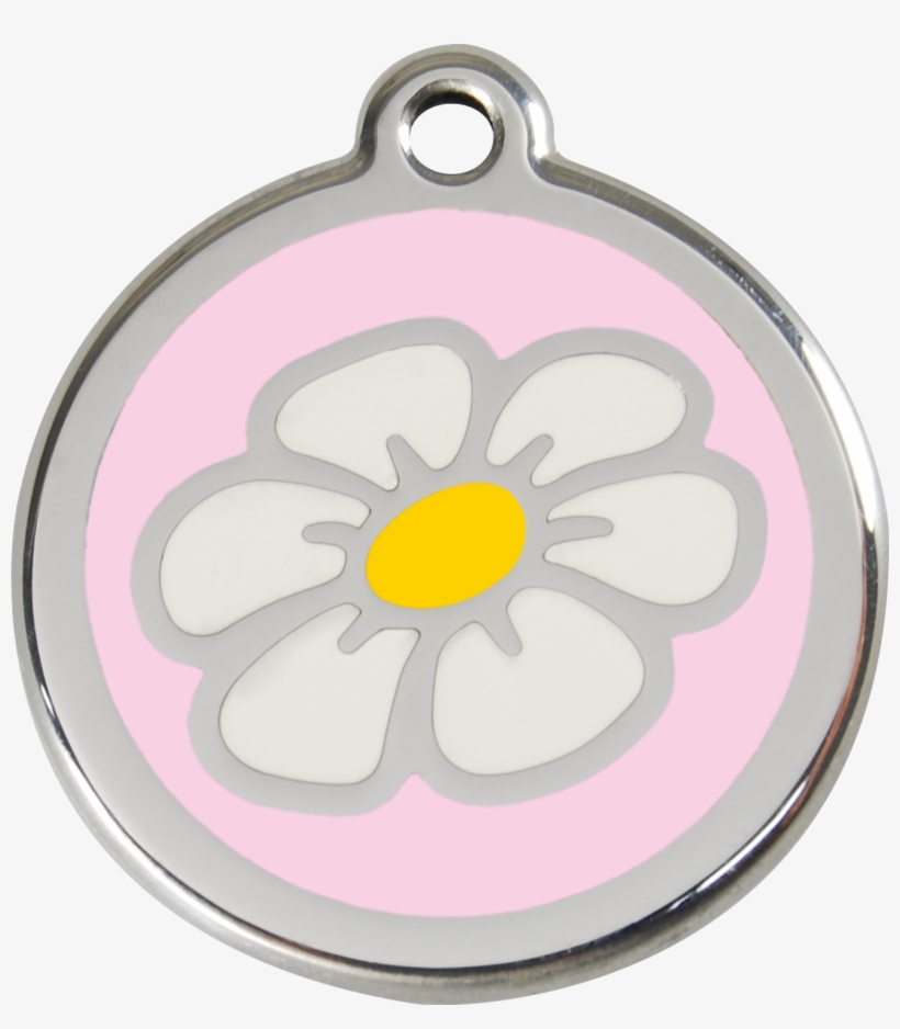 More Views - Red Dingo Daisy Pet Id Tag - Pink, transparent png #2836618