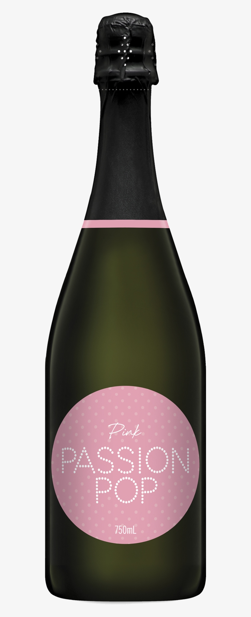 Passion Pop Pink Bottle - Glass Bottle, transparent png #2836666